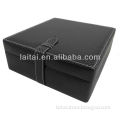 2013 new black carbon PU High Quality Leather Watch Box